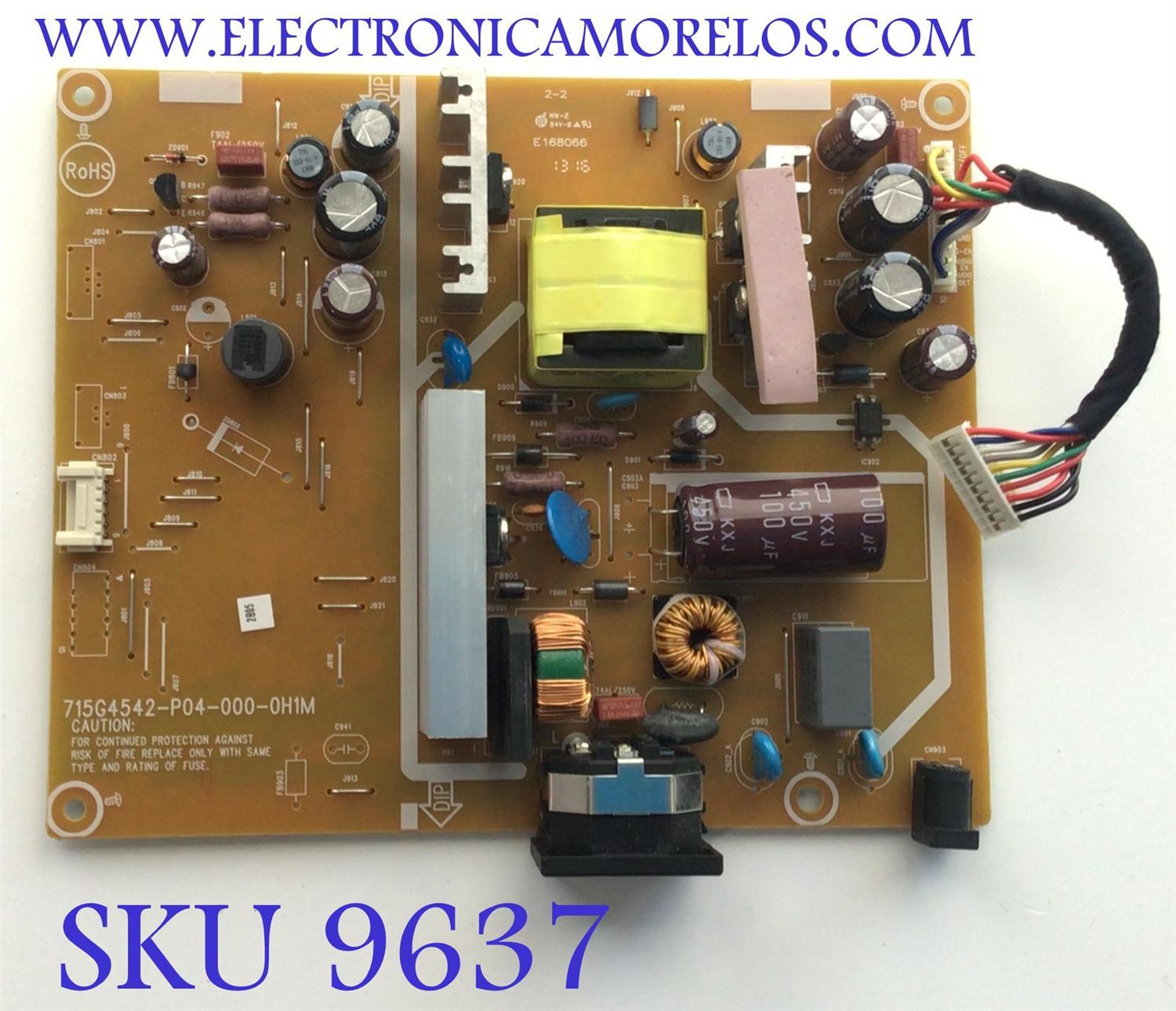 FUENTE PARA MONITOR DELL / NUMERO DE PARTE CC491GQCM / 715G4542-P04-000-0H1M / MODELO U2212HMC